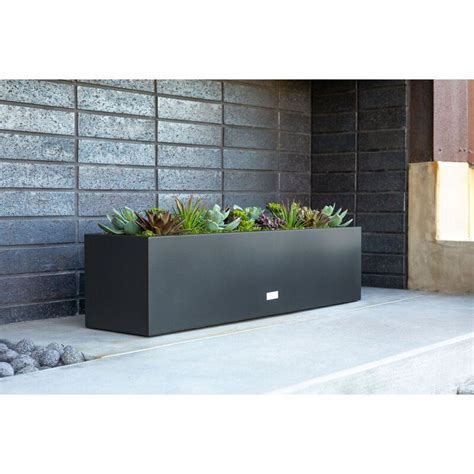 Black Metallic Series Handmade Metal Planter Box